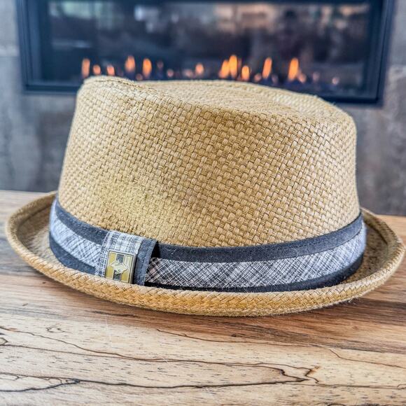 Vintage Peter Grimm True Character 1963 Follow the Rabbit Fedora-Paper Weave Tan - Picture 6 of 11